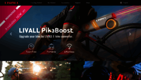 What Livall.com website looked like in 2023 (2 years ago)