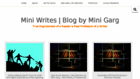 What Miniwrites.com website looked like in 2018 (6 years ago)
