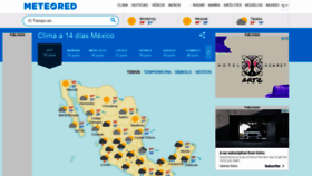 What Meteored.mx website looked like in 2021 (3 years ago)