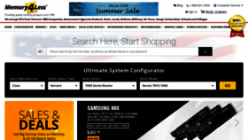 What Memory4less.com website looked like in 2021 (3 years ago)