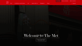 What Metmuseum.org website looked like in 2024 (1 year ago)