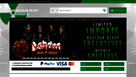 What Nuclearblast.com website looked like in 2020 (4 years ago)