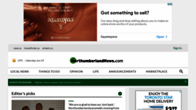 What Northumberlandnews.com website looked like in 2021 (4 years ago)