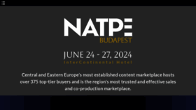 What Natpe.com website looked like in 2024 (1 year ago)