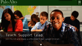 What Pausd.org website looked like in 2018 (7 years ago)