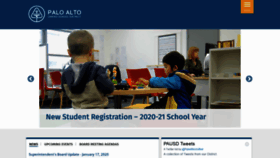 What Pausd.org website looked like in 2020 (5 years ago)