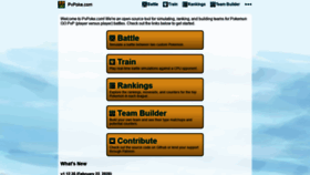 What Pvpoke.com website looked like in 2020 (5 years ago)