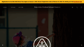 What Pausd.org website looked like in 2021 (4 years ago)
