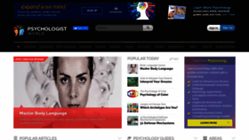 What Psychologistworld.com website looked like in 2021 (4 years ago)
