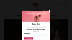 What Paintedearthskincare.com website looked like in 2021 (4 years ago)