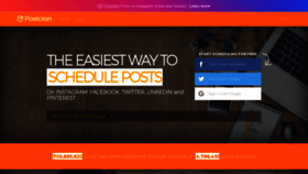 What Postcron.com website looked like in 2021 (3 years ago)