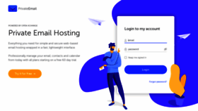 What Privateemail.com website looked like in 2022 (2 years ago)