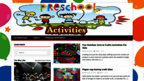What Preschoolactivities.us website looked like in 2023 (1 year ago)