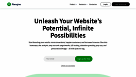 What Ptengine.com website looked like in 2024 (1 year ago)