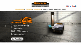 What Quikrete.com website looked like in 2022 (3 years ago)