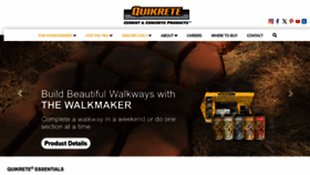 What Quikrete.com website looked like in 2024 (1 year ago)