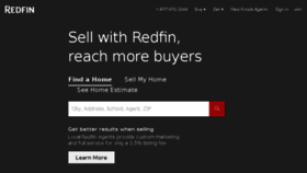 What Redfin.com website looked like in 2017 (8 years ago)