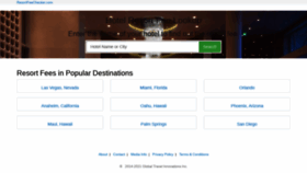 What Resortfeechecker.com website looked like in 2021 (3 years ago)