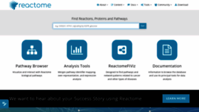 What Reactome.org website looked like in 2022 (2 years ago)