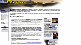 What Roswellfiles.com website looked like in 2023 (2 years ago)