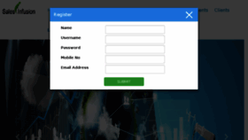 What Salesinfusion.com website looked like in 2018 (6 years ago)