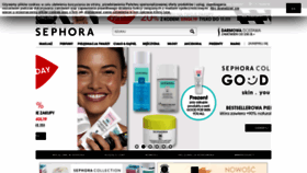What Sephora.pl website looked like in 2019 (5 years ago)
