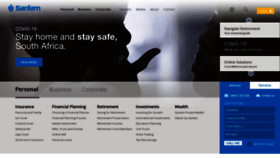 What Sanlam.co.za website looked like in 2020 (5 years ago)