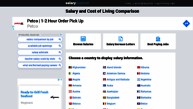 What Salaryexplorer.com website looked like in 2020 (4 years ago)