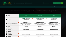 What Shneider-host.ru website looked like in 2021 (3 years ago)