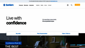 What Sanlam.co.za website looked like in 2022 (2 years ago)