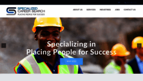 What Specializedcareersearch.com website looked like in 2022 (3 years ago)