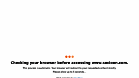 What Socioon.com website looked like in 2022 (2 years ago)