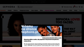 What Sephora.pl website looked like in 2022 (2 years ago)