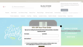 What Salter.com website looked like in 2023 (2 years ago)