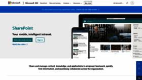 What Sharepoint.com website looked like in 2024 (1 year ago)