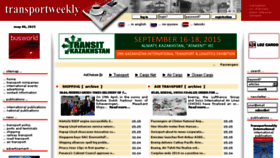 What Transportweekly.com website looked like in 2015 (10 years ago)