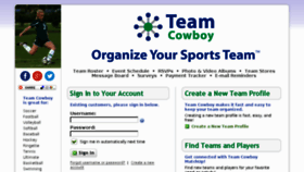 What Teamcowboy.com website looked like in 2017 (7 years ago)