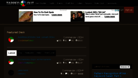 What Tappedout.net website looked like in 2018 (7 years ago)