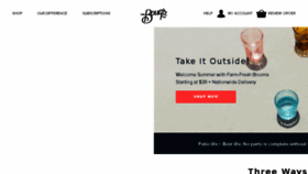 What Thebouqs.com website looked like in 2018 (6 years ago)