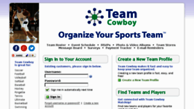 What Teamcowboy.com website looked like in 2018 (6 years ago)