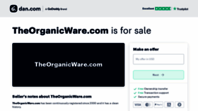 What Theorganicware.com website looked like in 2024 (1 year ago)