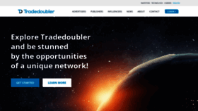 What Tradedoubler.com website looked like in 2024 (1 year ago)
