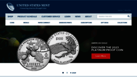 What Usmint.gov website looked like in 2023 (2 years ago)