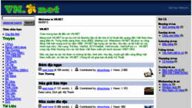 What Vn.net website looked like in 2017 (7 years ago)