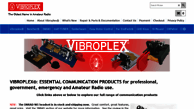What Vibroplex.com website looked like in 2021 (4 years ago)