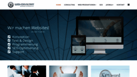 What Web-consultant.at website looked like in 2020 (4 years ago)