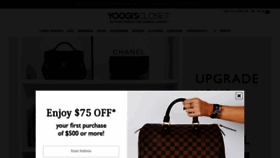 What Yoogiscloset.com website looked like in 2020 (5 years ago)