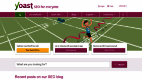 What Yoast.com website looked like in 2022 (3 years ago)