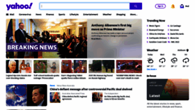 What Yahoo.com.au website looked like in 2022 (2 years ago)