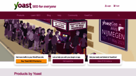 What Yoast.com website looked like in 2023 (2 years ago)